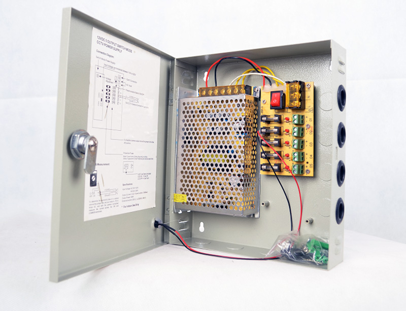 12V5A  5WAYS CCTV POWER SUPPLY